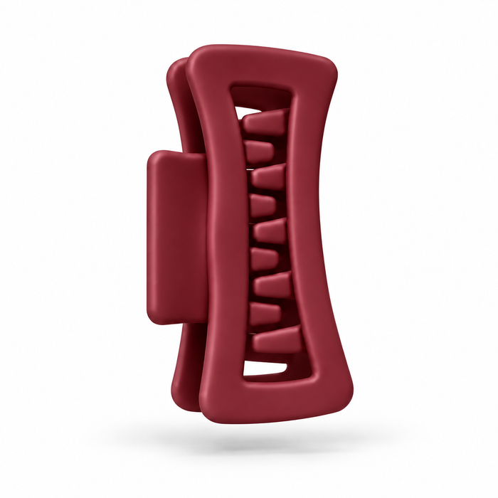 Pinza de pelo en Rojo vino